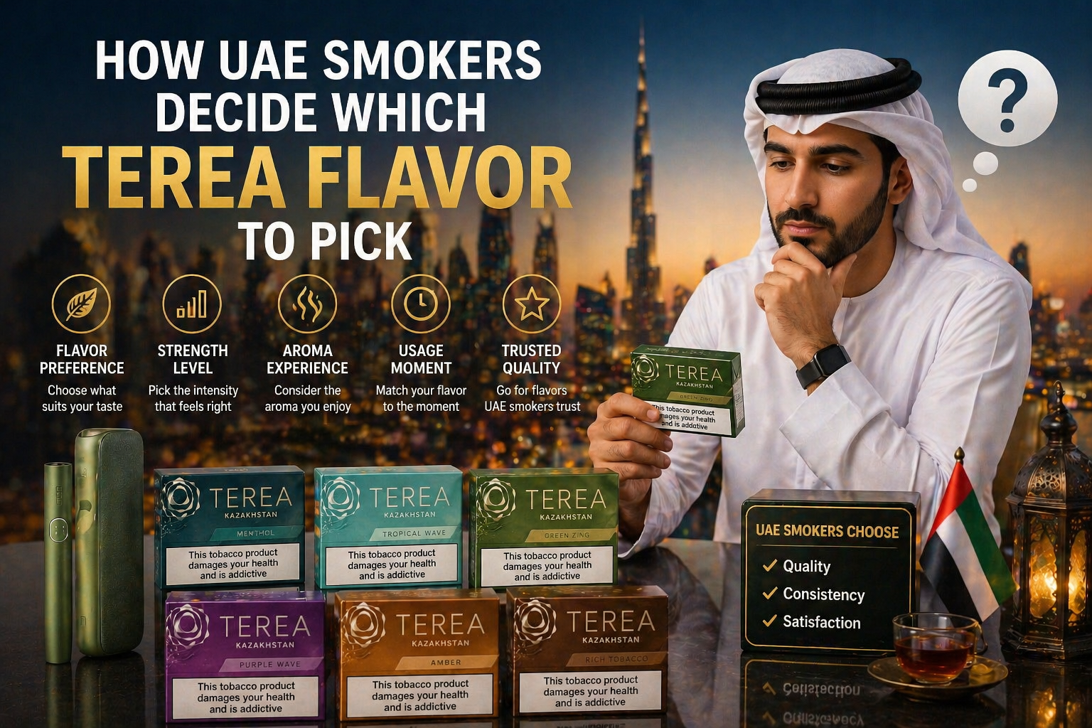 How UAE Smokers Decide Which TEREA Flavor to Pick